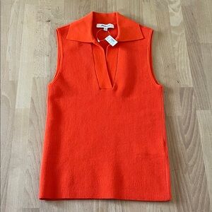 Madewell sleeveless polo Knit Top